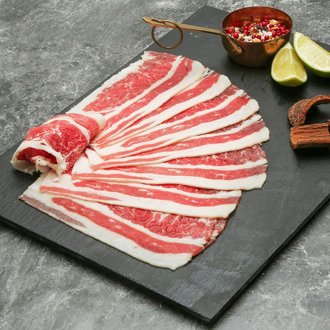 푸주 샤브샤브 구이용 소포장 우삼겹, 3개, 호주청정우 250g