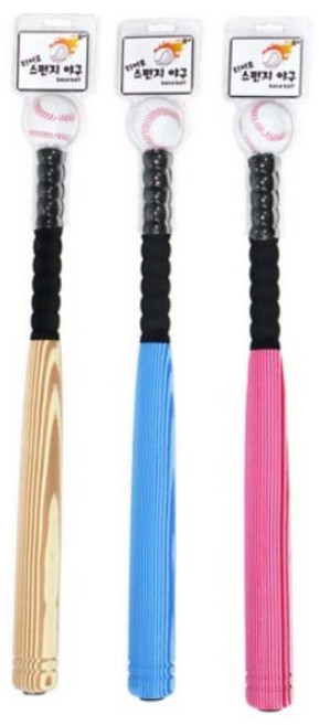 스펀지 야구세트 60cm (색상랜덤발송), 1개