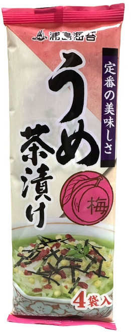 浦島海苔 茶泡飯 拌飯料 梅子風味, 20g, 1個
