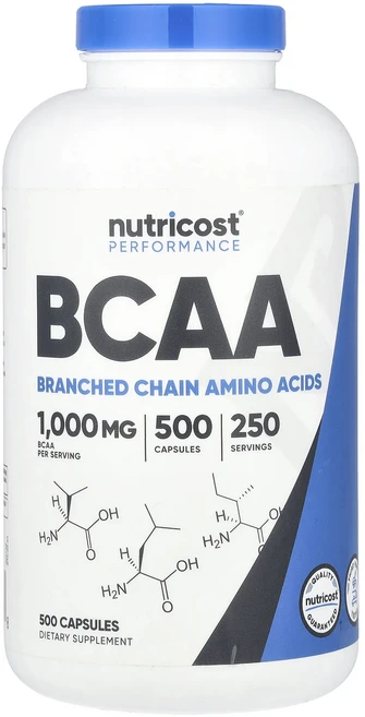 신상할인판매 Nutricost 운동 능력 향상 BCAA 캡슐 500정(캡슐 1정당 500mg) 최저가격, Nutricost운동능력향상BCAA캡슐500정캡슐1정당, 1개 - 쿠팡