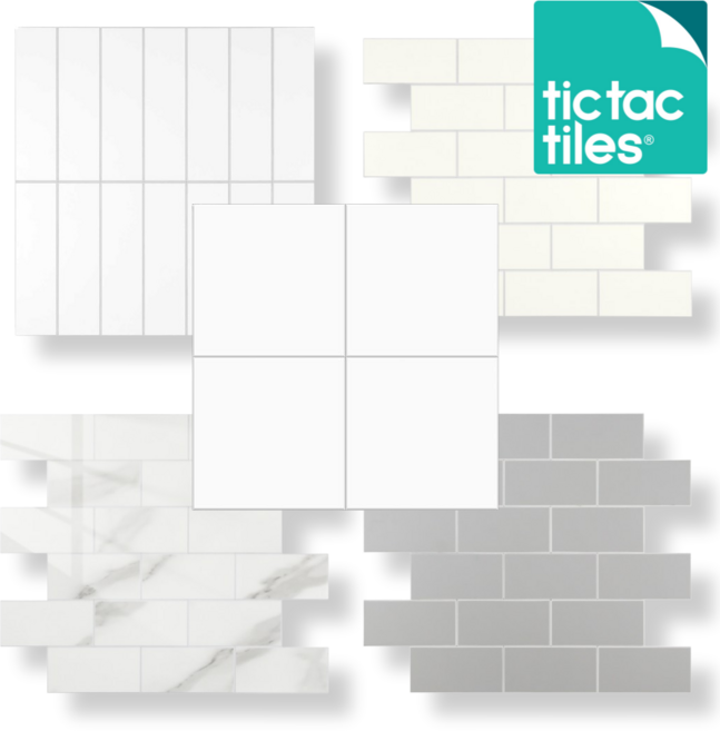 틱택타일 듀러블타일 6가지패턴 붙이는타일 DIY 셀프인테리어, 매트그레이