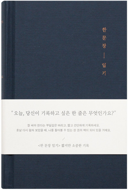 인디고 자문자답 한 문장 일기장 365days, 네이비, 1개