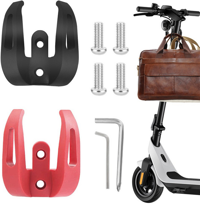 전기 스쿠터 후크 스쿠터 후크 전면 후크 다기능 후크 전기 스쿠터 액세서리 보관 가방 후크 스쿠터 운반 후크 접이식 후크 내구성있는 스쿠터 후크 운반 후크, 샤오미 더블 훅, 1세트