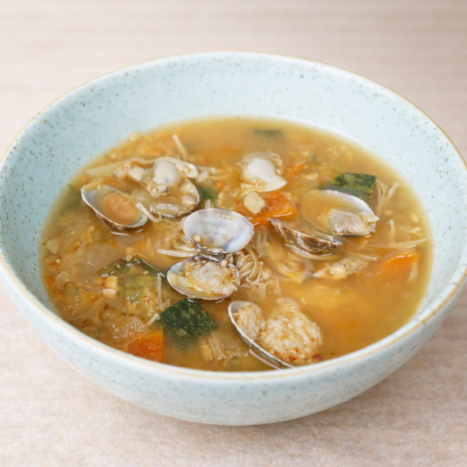 물레방아반찬 바지락 된장찌개 500g, 1개