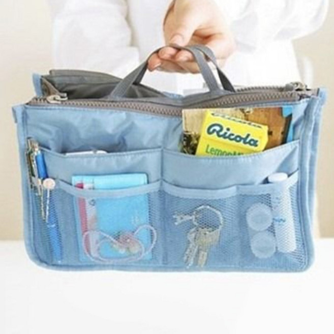 1+1 가방정리 화장품 소지품정리 멀티지퍼 이너백 백인백 속가방 수납파우치
