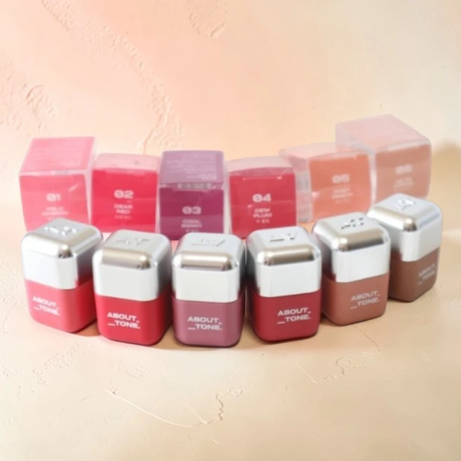 [지속력 강추 ] 어바웃톤 블러 핏 틴트 미니 2.3g 포토샵 틴트 블러 핏 틴트 주름 사이 밀착 블러링 덧바를 필요 없는 강한 지속력 매트광채, 2개, 01 벨로 체리 - 쿠팡