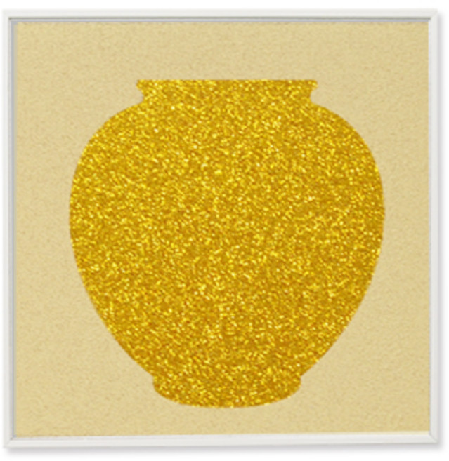 두배로 복 돈 들어오는 반짝거리는 금달항아리 액자, 금달항아리옐로우