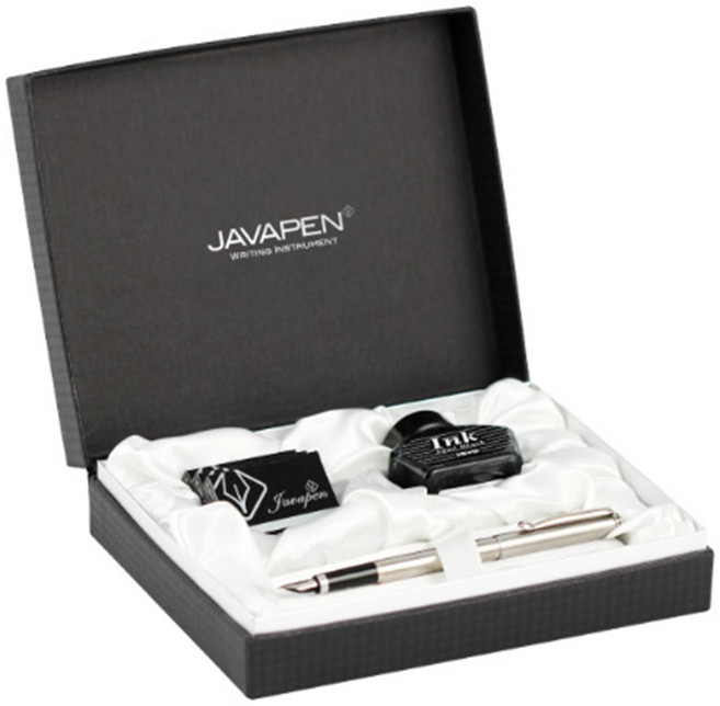 자바 매트릭스 선물용 흑색 만년필 고급펜, 블랙, EF