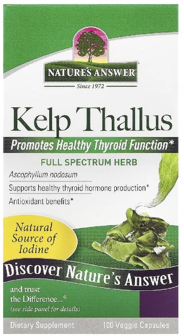 네이처스 앤서 해조류 엽상 켈프 100정(캡슐 1정당 250mg), 1개 - 쿠팡