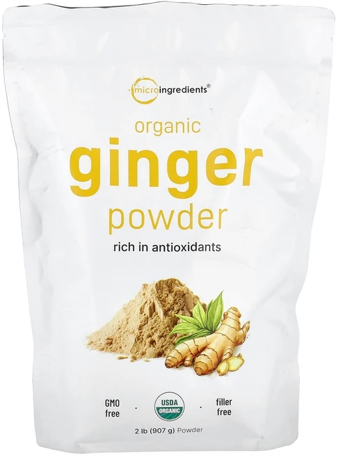 Micro Ingredients 유기농 생강 분말 907g(2lb), Micro IngRed 레드ients, 유기농 생강 분, 1개, 907g - 쿠팡