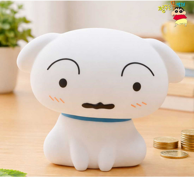 KOREA 라이센스 정품 저금통 인테리어 집들이 선물, 1개, 흰둥이