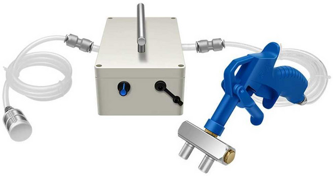 고기 경화 전기 자동 주입 인젝터 미트 바늘 염지 조리 바베큐 소금물 조미료 주사기, 4. 표준 노란색 단일(바늘 3개)