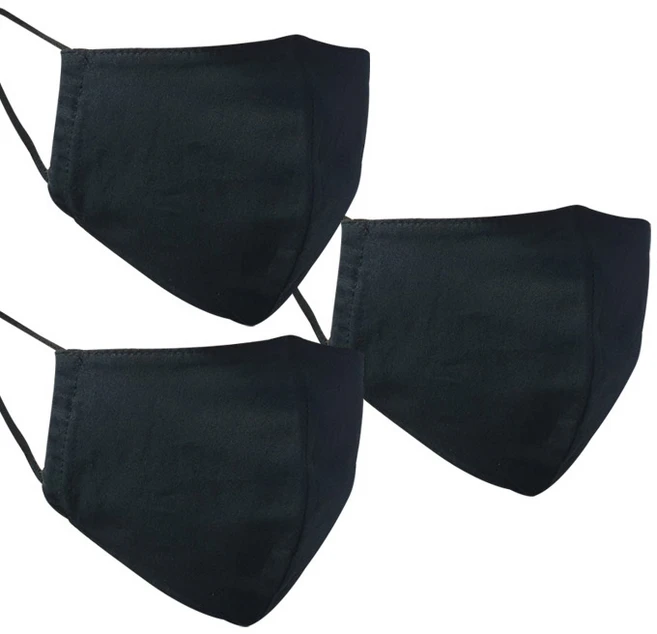 자체제작 입체 블랙마스크 3매세트 면마스크, 1개, 블랙, 3개입 - 쿠팡