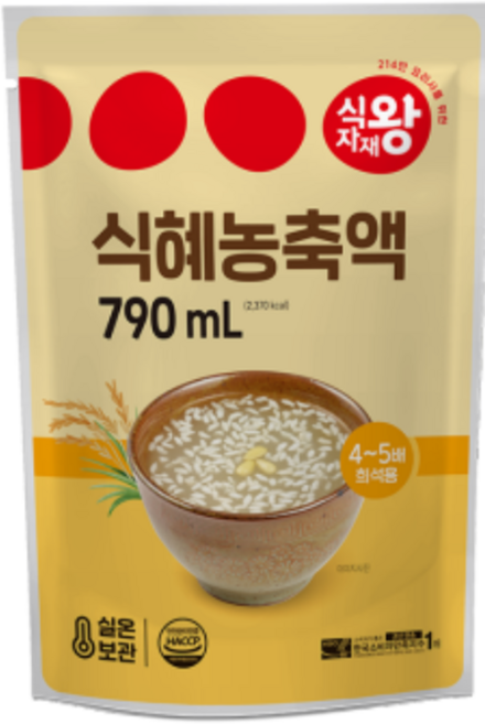 식자재왕 식혜농축액, 790ml, 1개