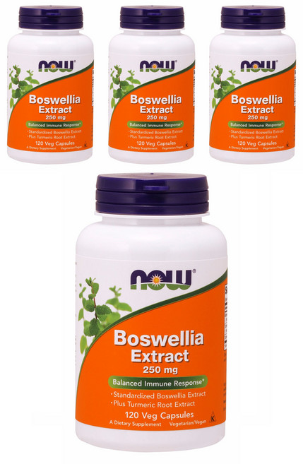 나우푸드 보스웰리아 추출물 250mg 베지 캡슐, 120정, 4개