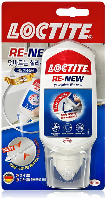 록타이트 리뉴 화이트 덧바르는 실리콘 80ml, 1개