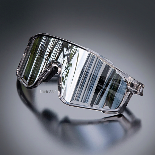 VEETIZ 스포츠 변색 선글라스 고글 자외선차단 자전거 남성 여성 골프 낚시 야구