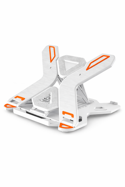 노트북 거치대 접이식 독서대 겸용 높이조절 휴대용, 화이트, 1개