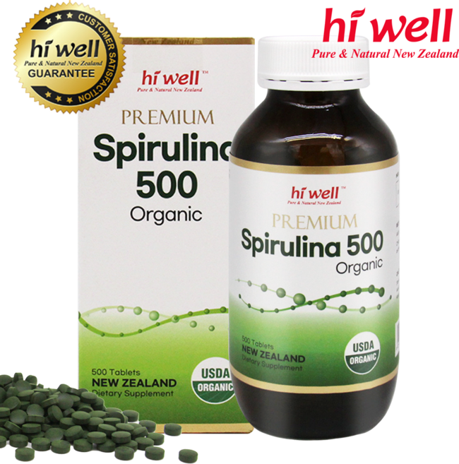 [본사직배송] 하이웰 스피루리나 500 뉴질랜드 스피룰리나 가루 + 사은품 4종 포함, 1개, 500정