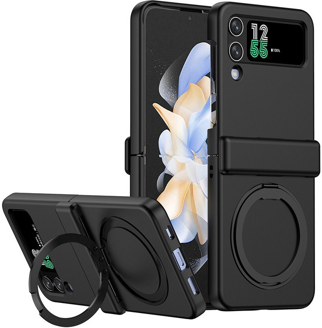 폰로드 소프트 힌지 가드 맥세이프 링 지플립 케이스