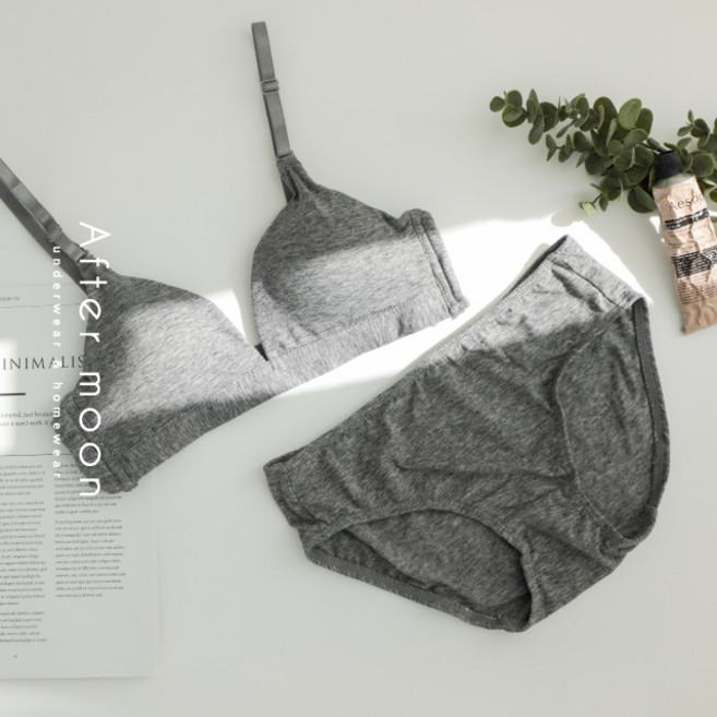 [애프터문] new컬러! 베이직 순면 브라렛 세트 6색상 d7010