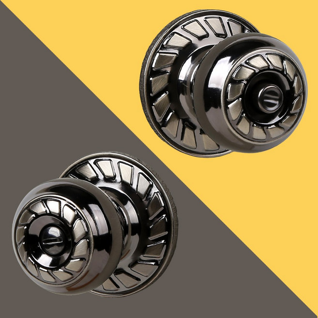 1000AB 원형 방문 손잡이 문고리 실린더, 1000AB 동전형/무키, 고객직접설치