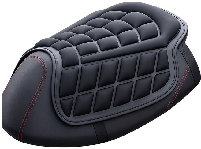 킹콩 오토바이 방석 스쿠터 범용 다리 허벅지 사이드 풀커버, 1개, 블랙