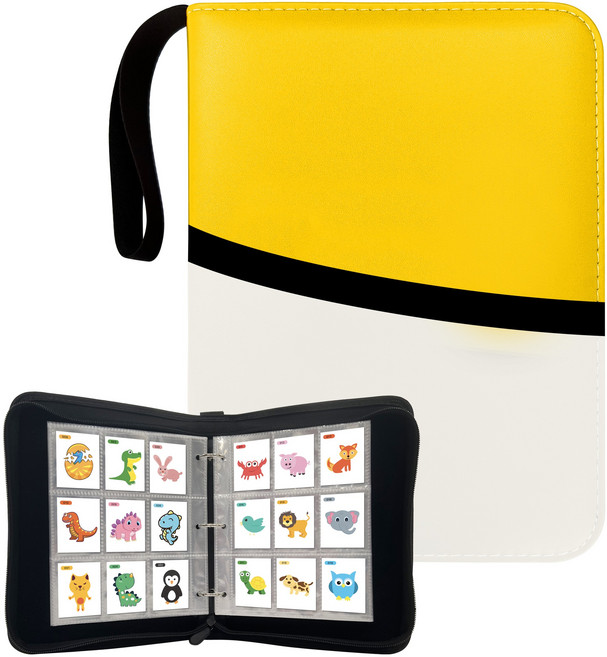 엠메이드 띠부띠부씰 전용 900장 보관 앨범, 옐로우