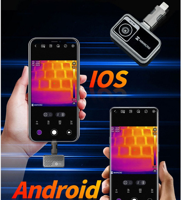 히트스코프 스마트폰 열화상카메라 휴대용 열감지기 누수탐지기 전문가용 C타입, 1개