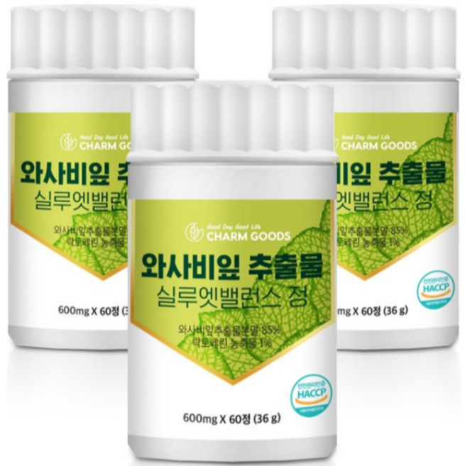 서우 와사비잎 추출물 실루엣밸런스 정, 60정, 5개