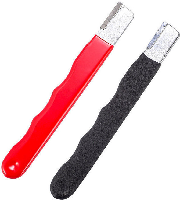 다용도 텅스텐 칼갈이 샤프너 주방 가위 원예용 전지 가위 낫 톱날 정밀 연마 도구, 칼갈이 2개 세트 [검정색+빨간색], 1개