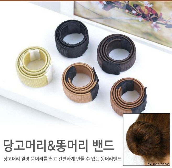 머리띠 월드온 똥머리밴드 반품불가 헤어밴드 반다나 창고이전 당고머리_AATRC-001