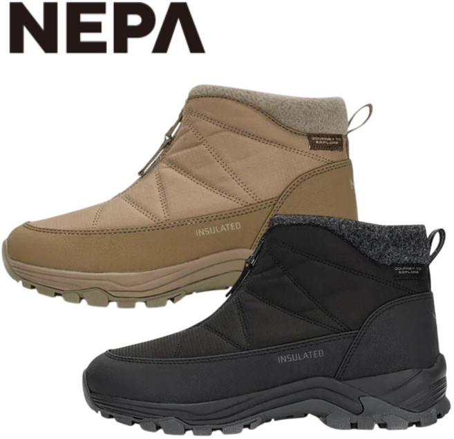 [백화점발송] 네파 여성 부츠 패딩 아이젠 지퍼 기모 방수 보온성 겨울 산책 근무 빙판길 캠핑