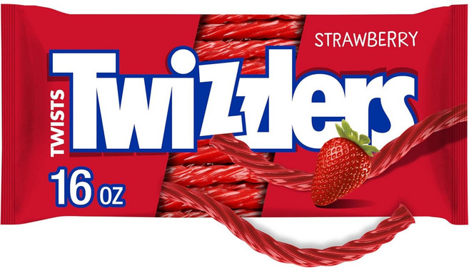 미국 트위즐러 딸기맛 트위스트 젤리 2개x453g Twizzlers Strawberry Flavored Twists 16oz, 453g, 2개
