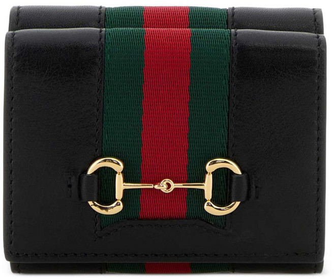 구찌 시그니처 홀스빗 디테일 레더 지갑