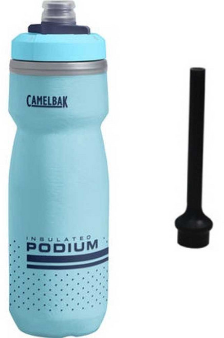 아이스하키 물병 긴 빨대 물통 텀블러 운동 하키 장비, 블루620ML, 1개