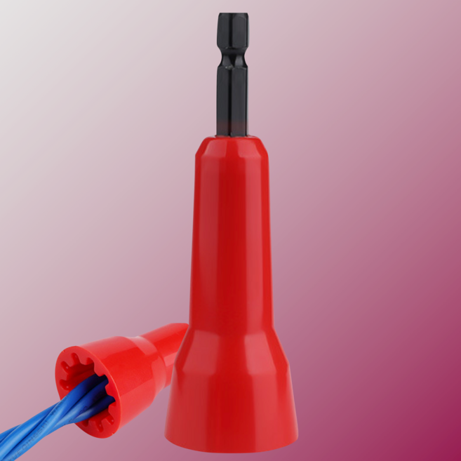 전선꼬임기 전선조인기 전선쪼인기 전선결속기 와이어트위스트, 1개, 빨강