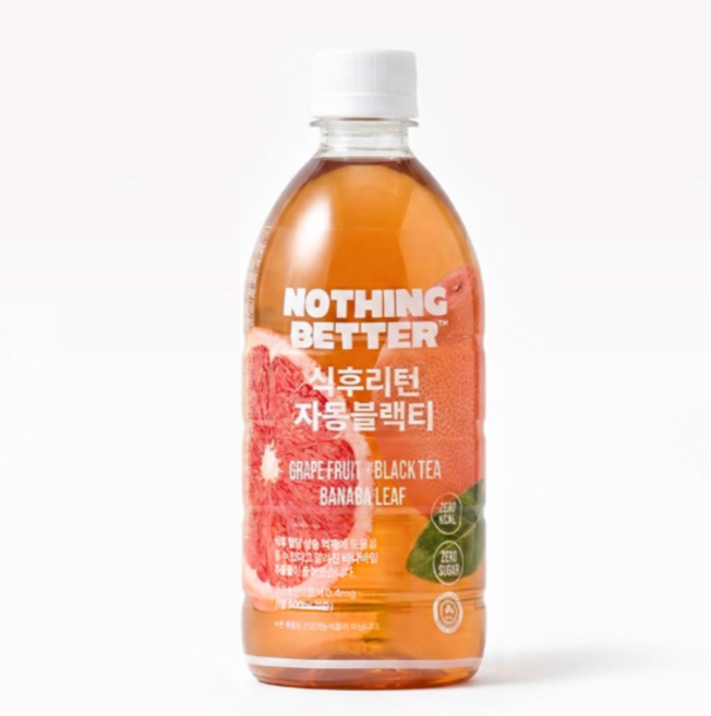 낫띵베럴 식후리턴 자몽블랙티, 6개, 500ml