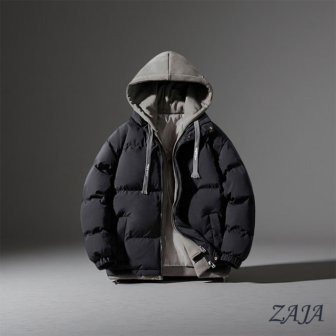 ZAJA 겨울 남성 패딩 캐주얼 후드집업 패딩자켓