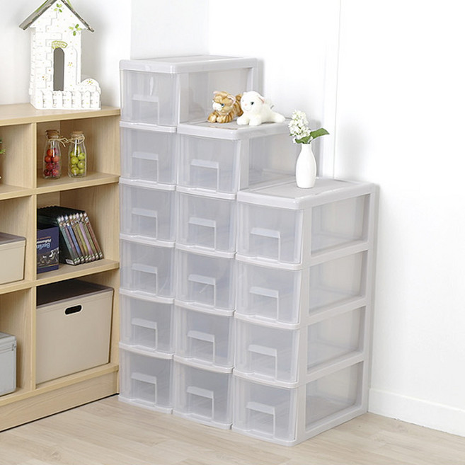 우림 슬림 서랍장 4단 5단 6단 택1 베이지 틈새수납 정리 보관, 1개