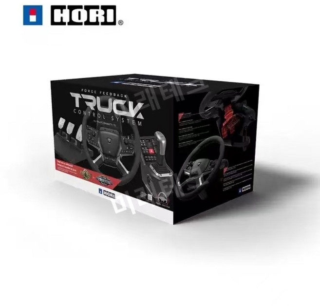 HORI Euro Truck Simulator 2 Force Feedback 스티어링 휠 컨트롤러 세트 PC 트럭 게임 시뮬레이터용, HPC-044 스티어링 휠, 1개