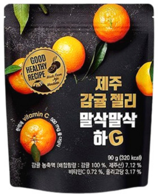 제주 감귤젤리 말삭말삭 하G 90g, 1개