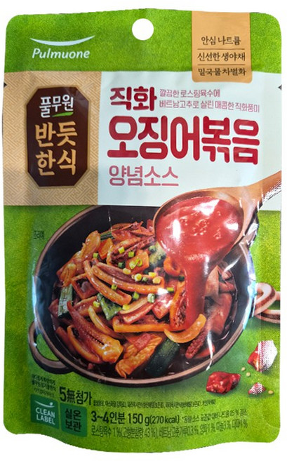 풀무원 직화오징어볶음 양념소스, 150g, 1개