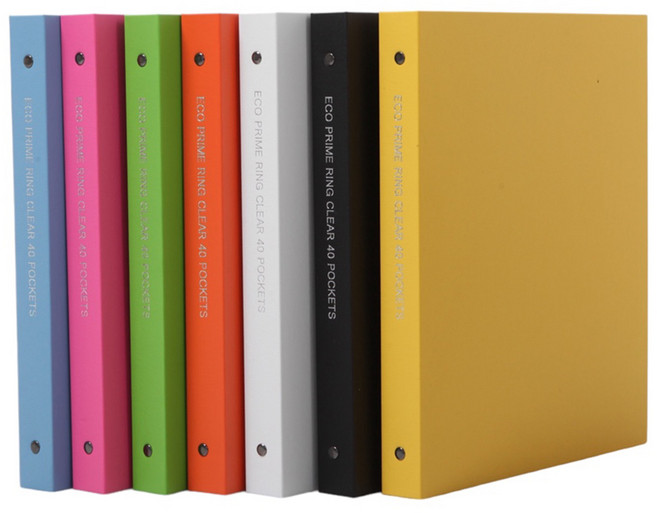 에코프라임 친환경 A4 O링 클리어파일, 20매, 1개, ECO-분홍