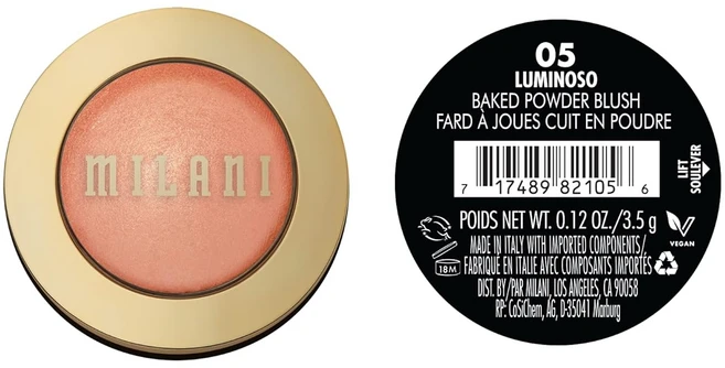 Milani 베이크 블러셔 Luminoso 파우더 블러셔, 1개 - 쿠팡