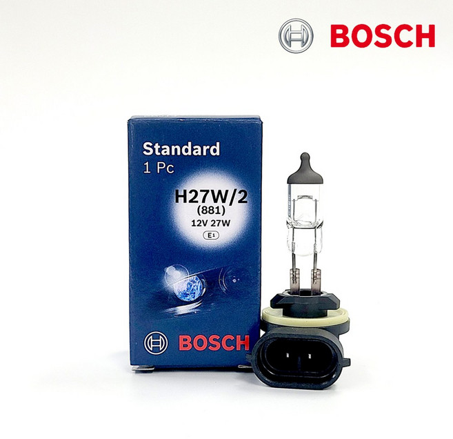 보쉬 스탠다드 할로겐 전조등 라이트 하향등 상향등 안개등 헤드라이트 순정형 전구, 보쉬스탠다드, 1개, 881