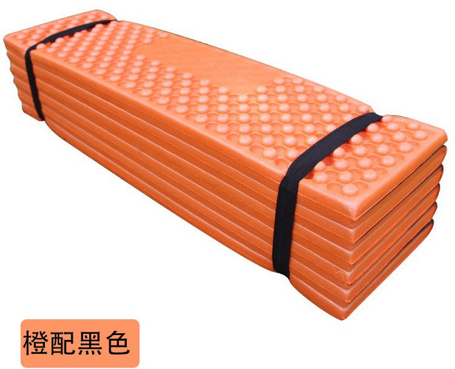 蛋殼睡墊 配收納袋 防潮墊 露營墊 折疊墊 橙配黑色, 橙配黑色（超取和店到店只能寄一個  ）
