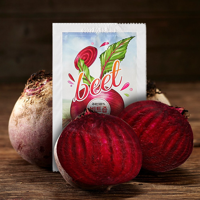 [햇비트즙 1+1] 국내산 비트 100% 저온착즙 비트즙 60팩, 60개, 100ml