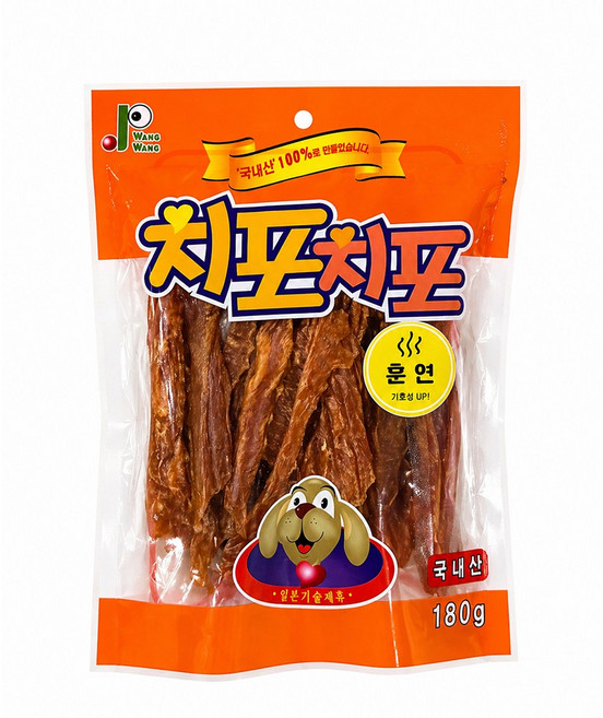 치포치포 국내산 강아지 사사미 육포, 180g, 1개, 훈연 닭가슴살
