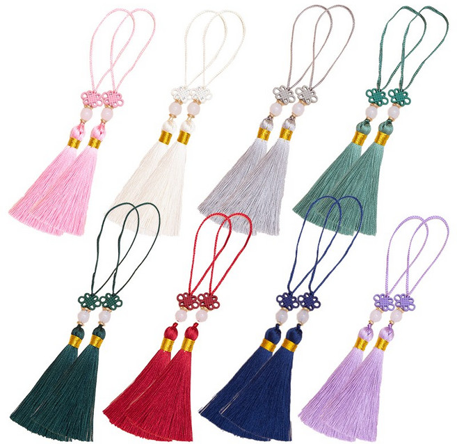 Equator 매듭끈 노리개장식 선물포장 태슬 8색상 혼합